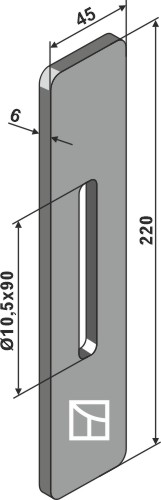Abstreifer 220 x 45 mm, passend für Strom und Bednar