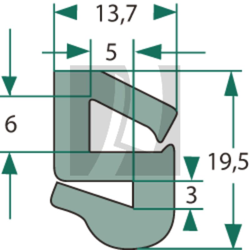 Dichtgummi 13,7 mm