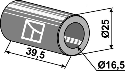 Buchse 39,5x16,5x25, passend für Twose, Bomford und mehr