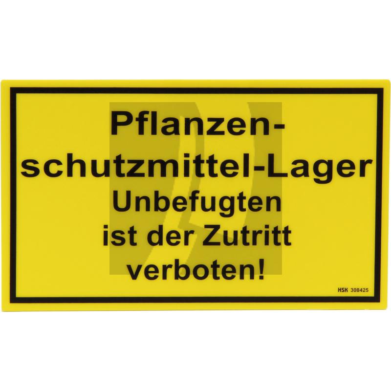 Verbotsschild "Pflanzenschutzmittel" 