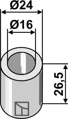 Buchse 25,6x16x24, passend für Noremat, Nobili und mehr