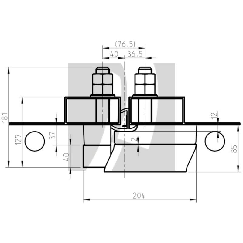 Containerschloss Con Hasp Granit 215 VS.
