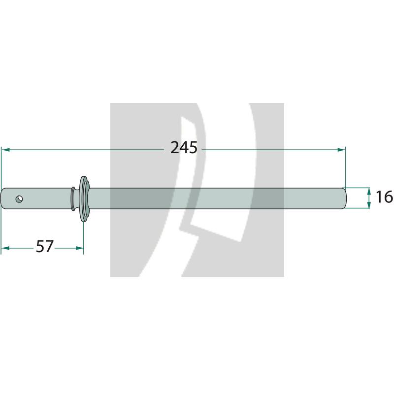 Einzugsfinger 16 x 245 mm Laverda