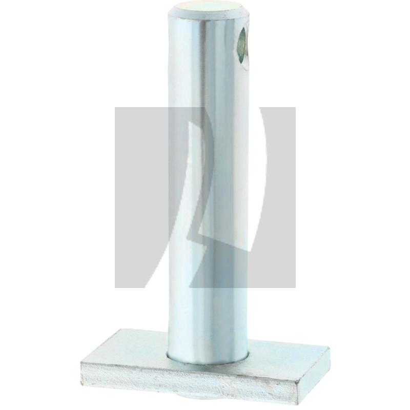 Oberlenkerbolzen einseitig gebohrt, ohne Kette 163 mm