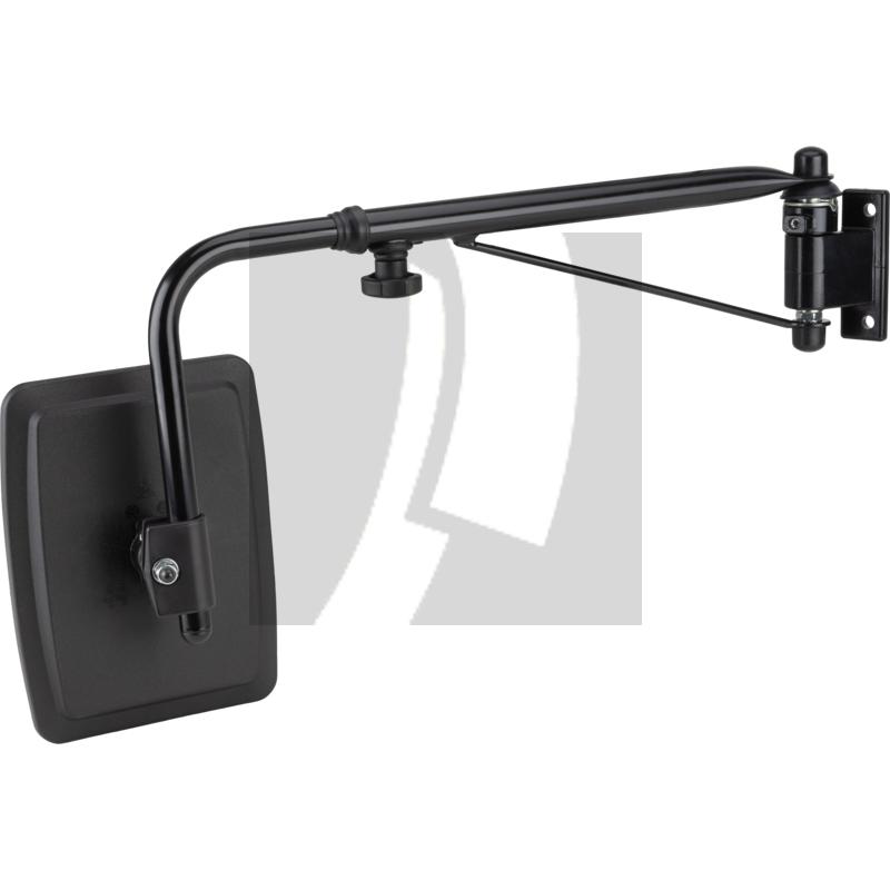 Spiegel mit Teleskopspiegelhalter komplett  235 x 180 mm
