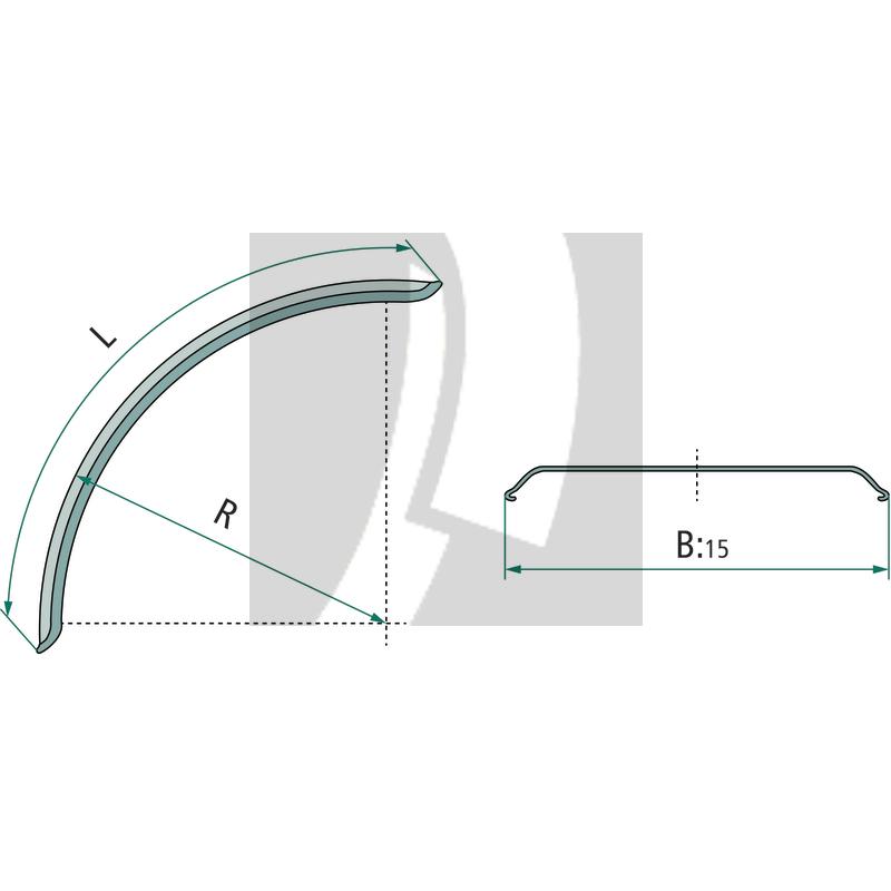 Kotflügel KU L920 B250