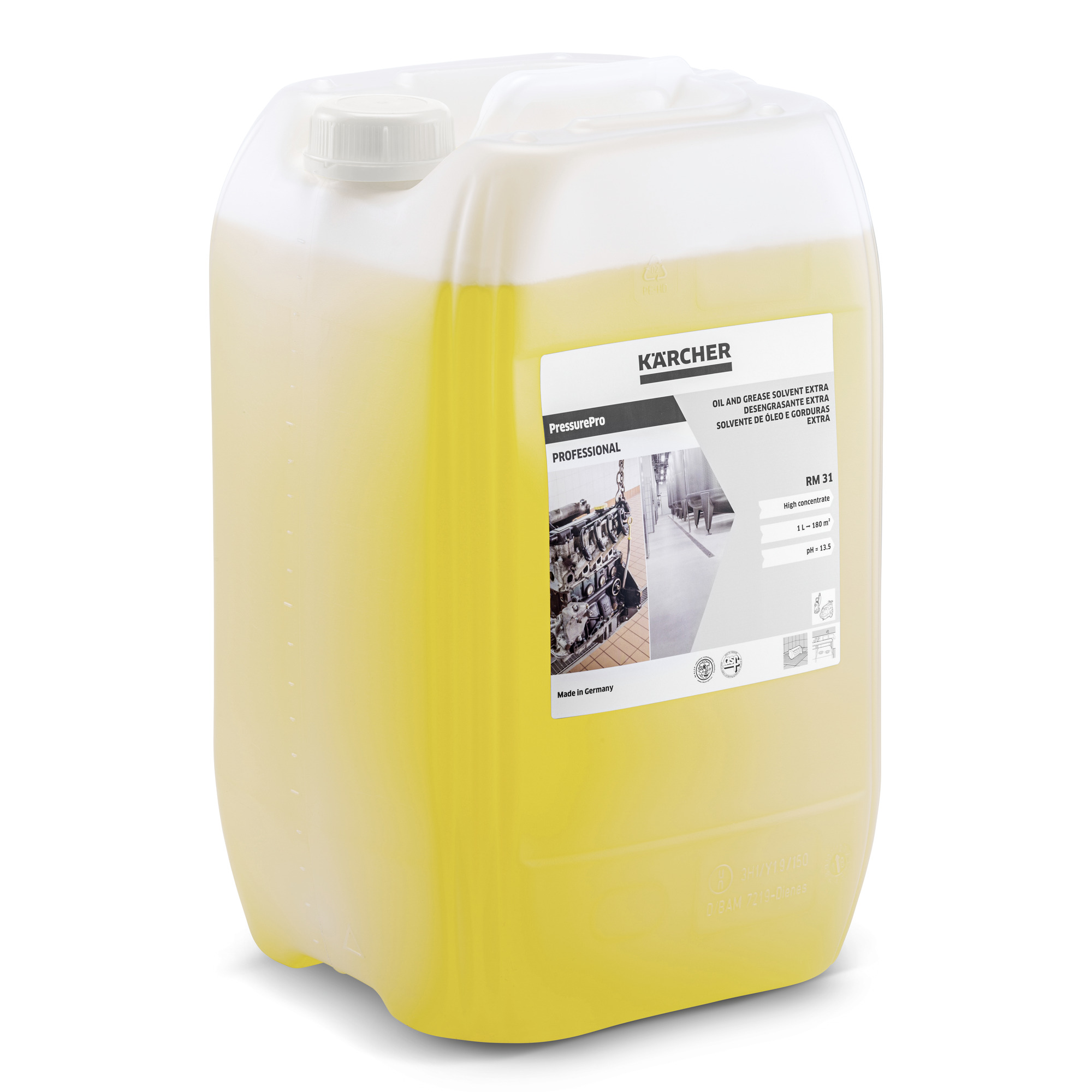 Kärcher Hochdruck-Grundreinigungsmittel PressurPro Öl- und Fettlöser Extra RM 31, 20 Liter