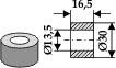 Buchse 16,5x13,5x30, passend für Dücker
