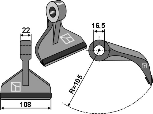 Hammerschlegel 108x22 mm - PTA, passend für Frontoni, OMRAV und mehr