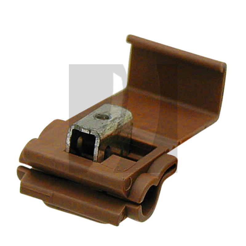 GRANIT Abzweigverbinder isoliert, braun, Durchgang 4,0 mm², Abzweigung 1,5 mm²