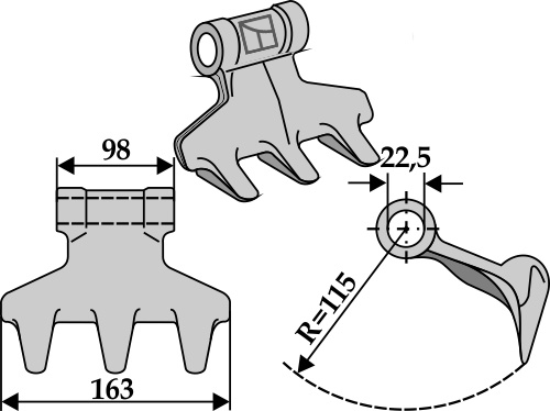 Hammerschlegel 163x98 mm, passend für Tortella