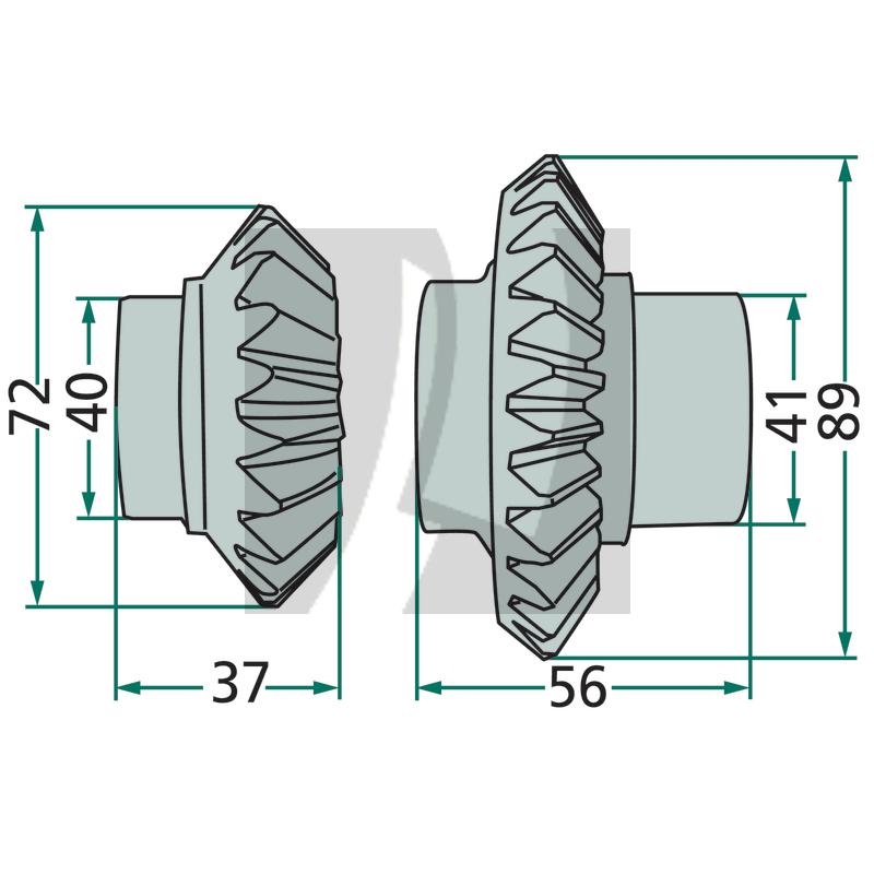 Kegelradsatz Deutz Fahr 
