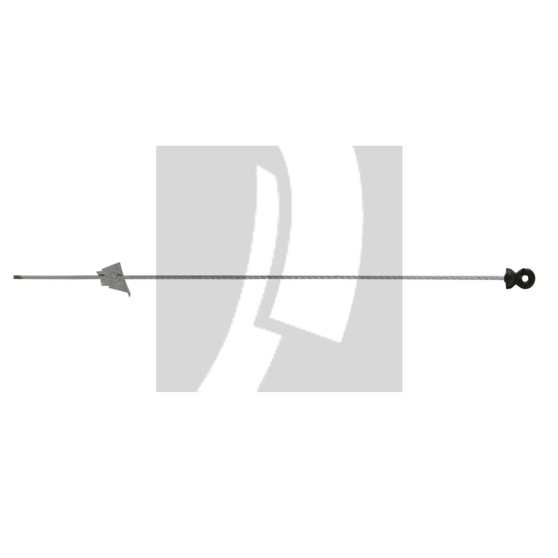 Weidezaunpfahl mit Ringisolator