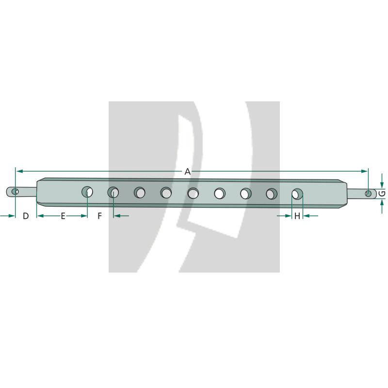 Ackerschiene 765 mm