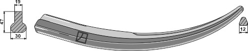 Schweißzinken 540 mm