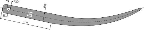 Greiferzinken 650 mm