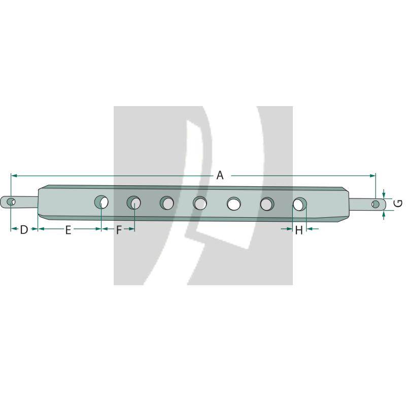 Ackerschiene 962 mm