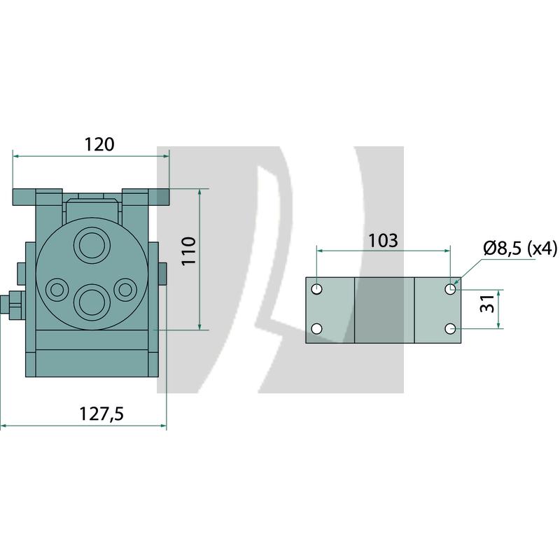 P206 Stecker IG 2x 1/2" BSP DN10