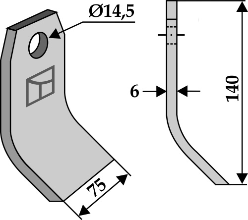 Schlegel 140x75 mm, passend für Ugeløse