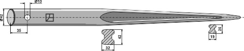 Zinken für Frontlader 900 mm