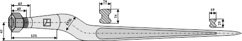 Silozinken 920 mm, passend für van Lengerich (BVL)