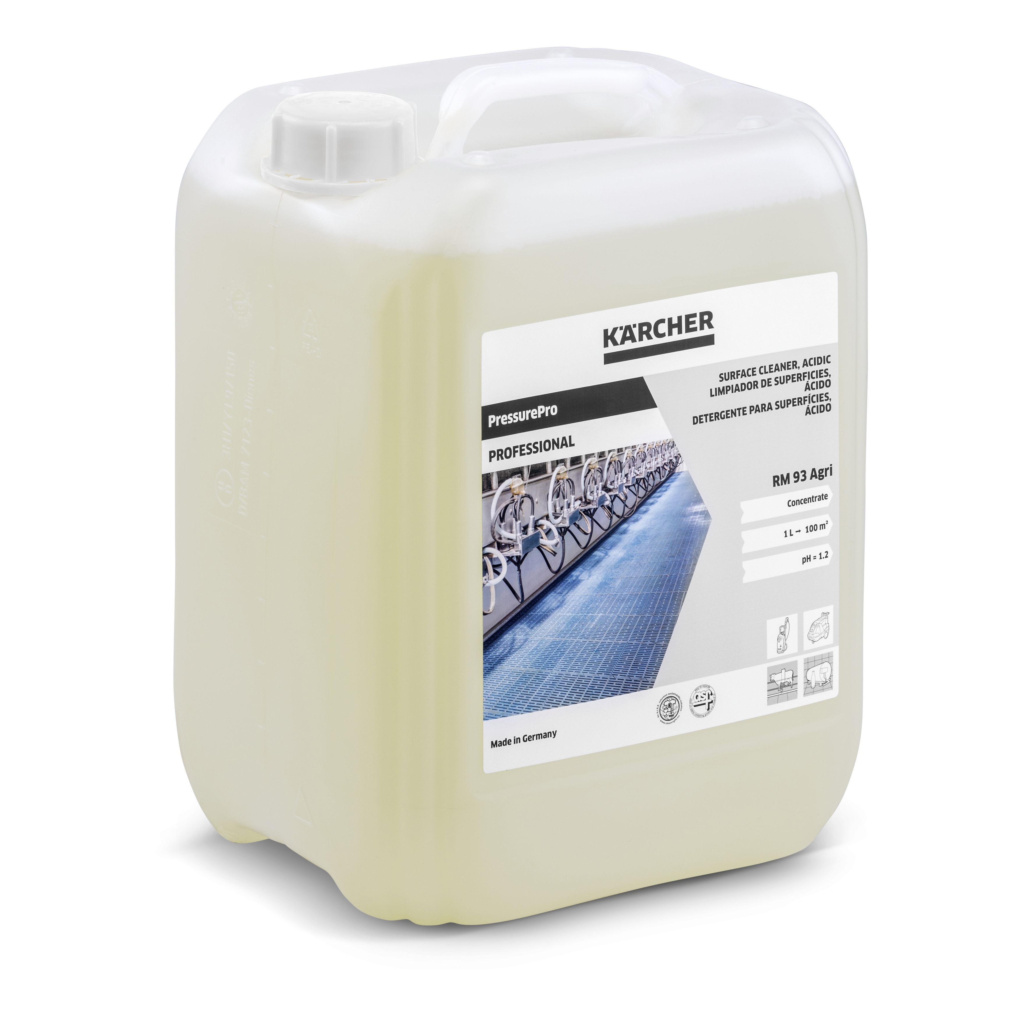 Kärcher Oberflächenreiniger PressurPro, sauer RM 93 Agri, 10 Liter