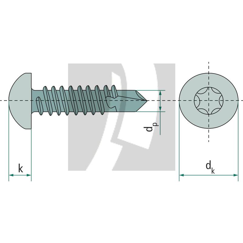 Bohrschraube 4,2x22 DIN 7504, VPE 1000