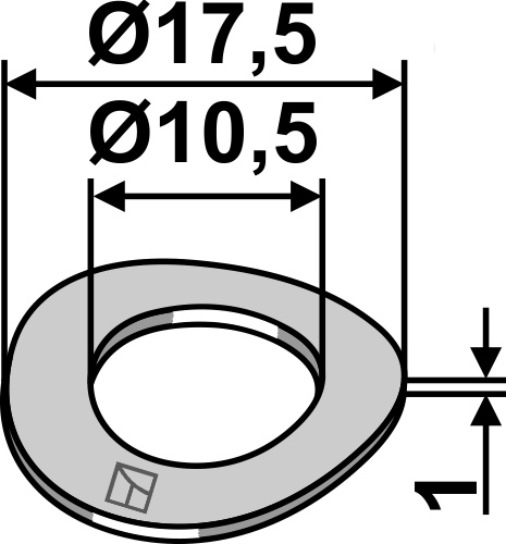 Federscheibe - 17,5x1x10,5 DIN137