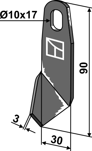Flügelmesser - rechts