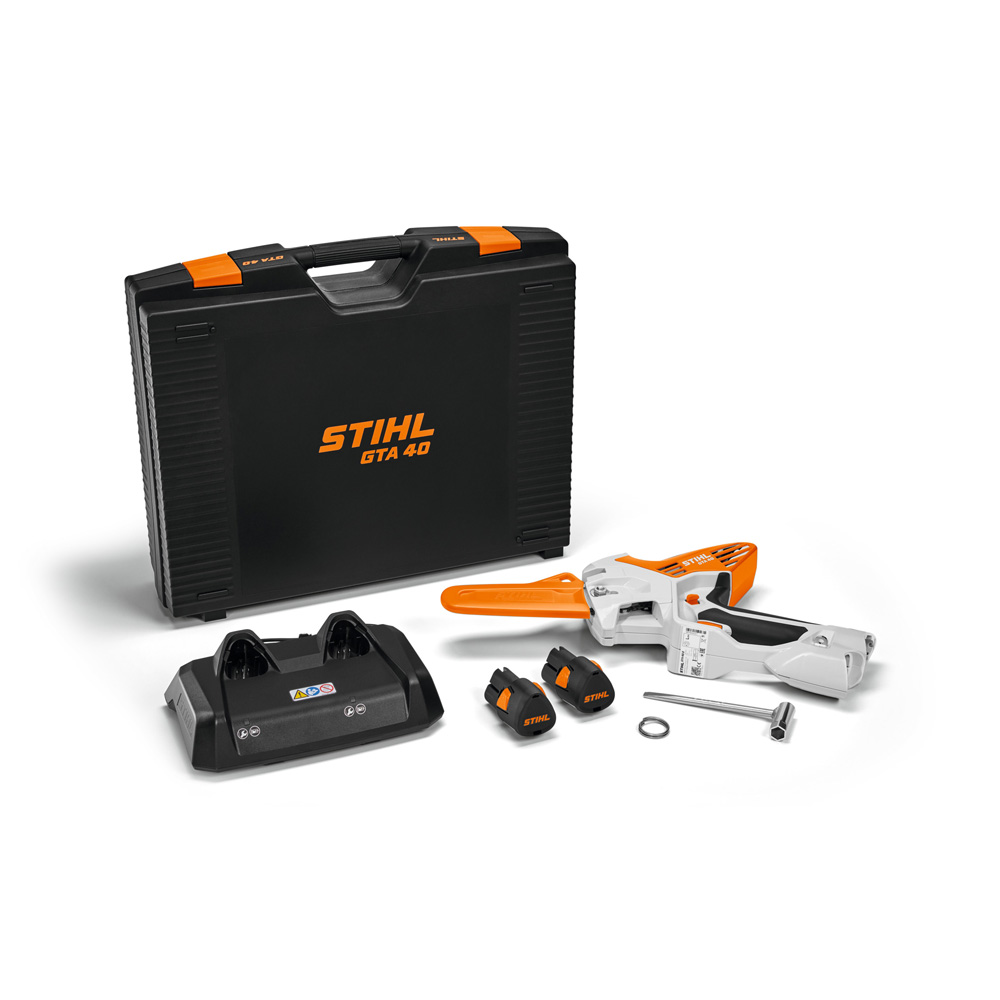 STIHL Akku-Gehölzschneider GTA 40, Set mit 2 x AS 2 und AL 5-2 und Koffer STIHL Akku-Gehölzschneider GTA 40, Set mit 2 x AS 2 und AL 5-2 und Koffer