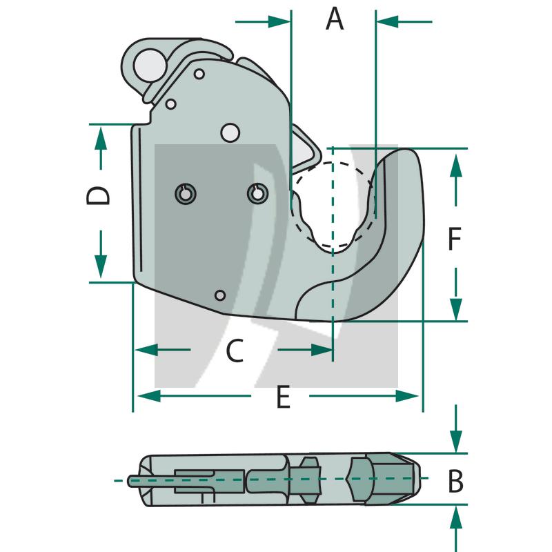 Unterlenkerhaken  92 mm Unterlenkerhaken  92 mm