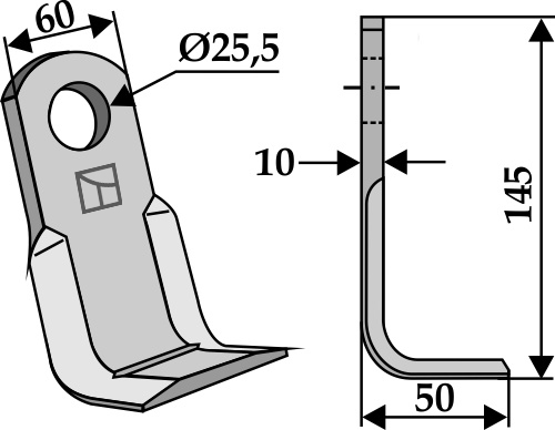 Winkelmesser 145x60 mm, passend für Agrimaster
