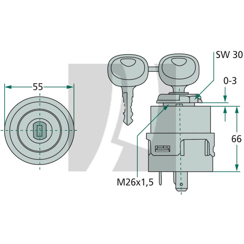 GRANIT Glühanlassschalter 12 V / 24 V