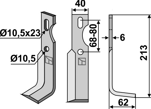 Universal  Fräsmesser, rechts