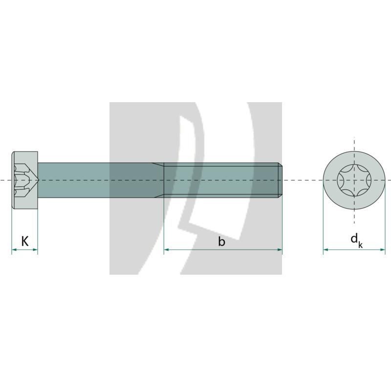 Zylinderschraube M8x16 DIN 7984, VPE 200