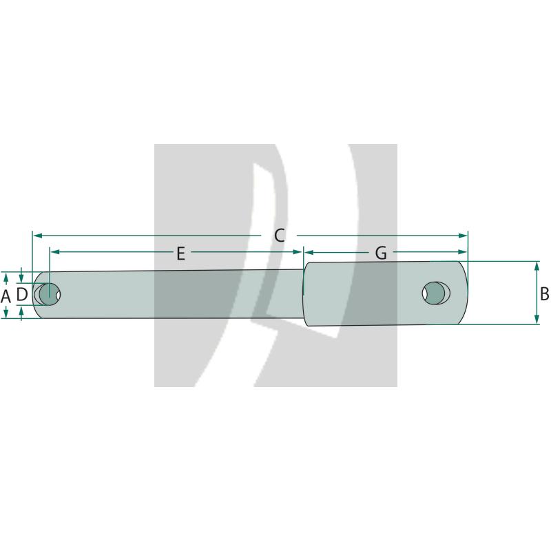 Unterlenker-Stufenbolzen 28 mm