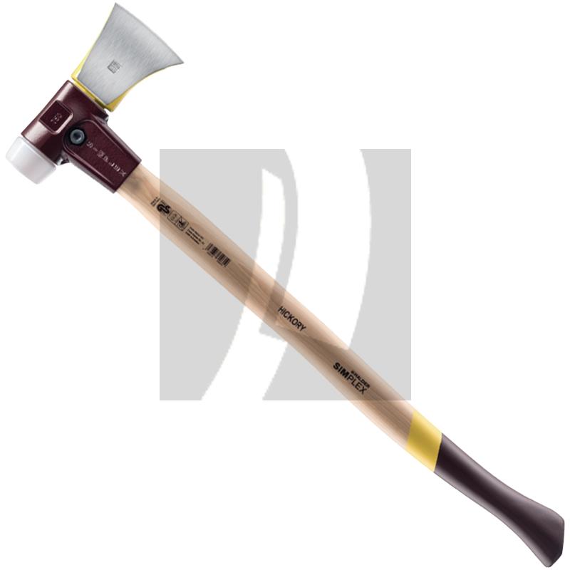 Halder Spaltaxt Hickory SIMPLEX inkl. Kunstoffhülse und Lederschneidschutz