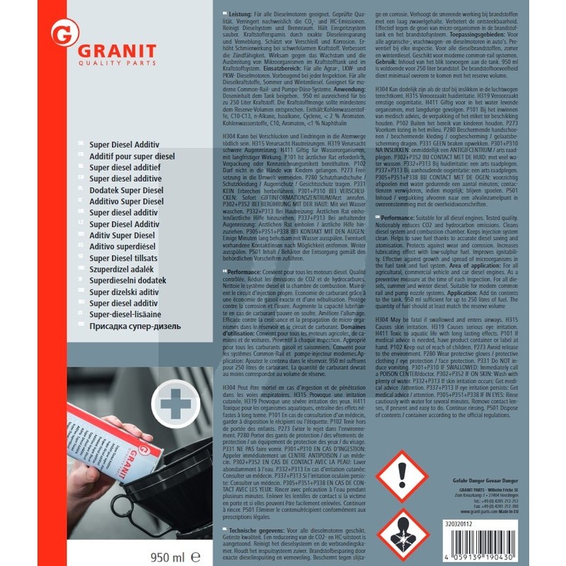 Super Diesel Additiv 950ml