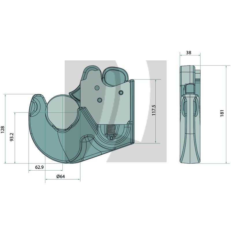 Unterlenkerhaken  134 mm Unterlenkerhaken  134 mm