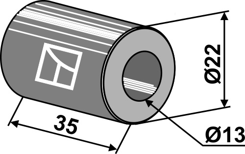 Buchse 35x13x22, passend für Agram