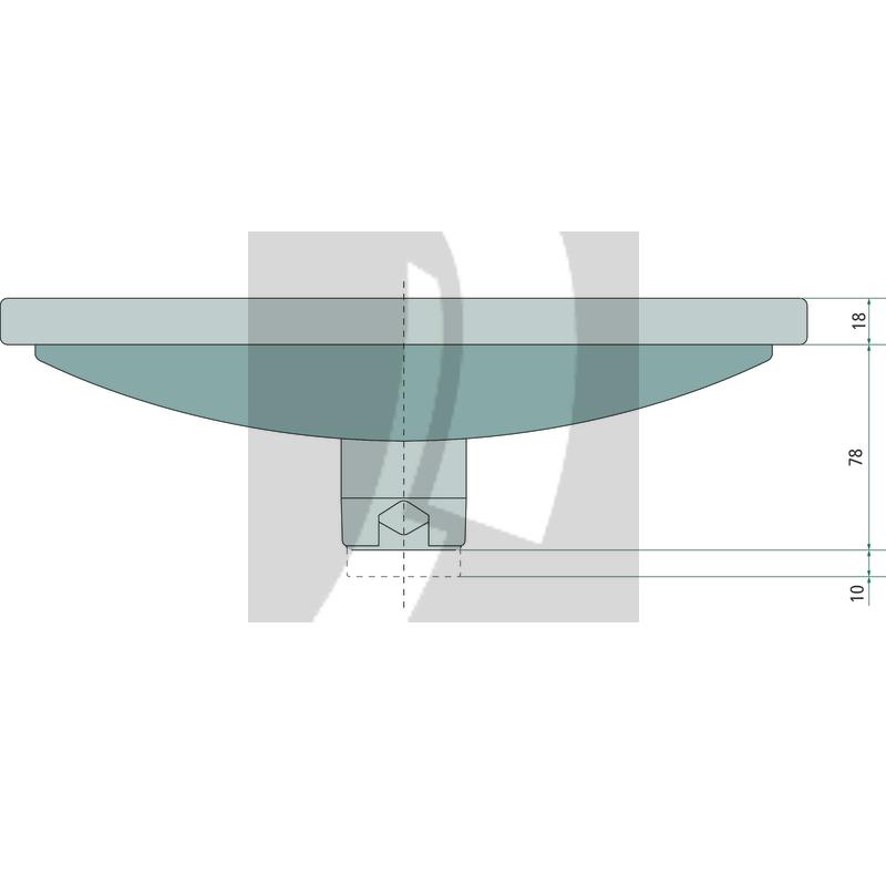Spiegel bruchsicher unbeheizt 307 x 307 mm