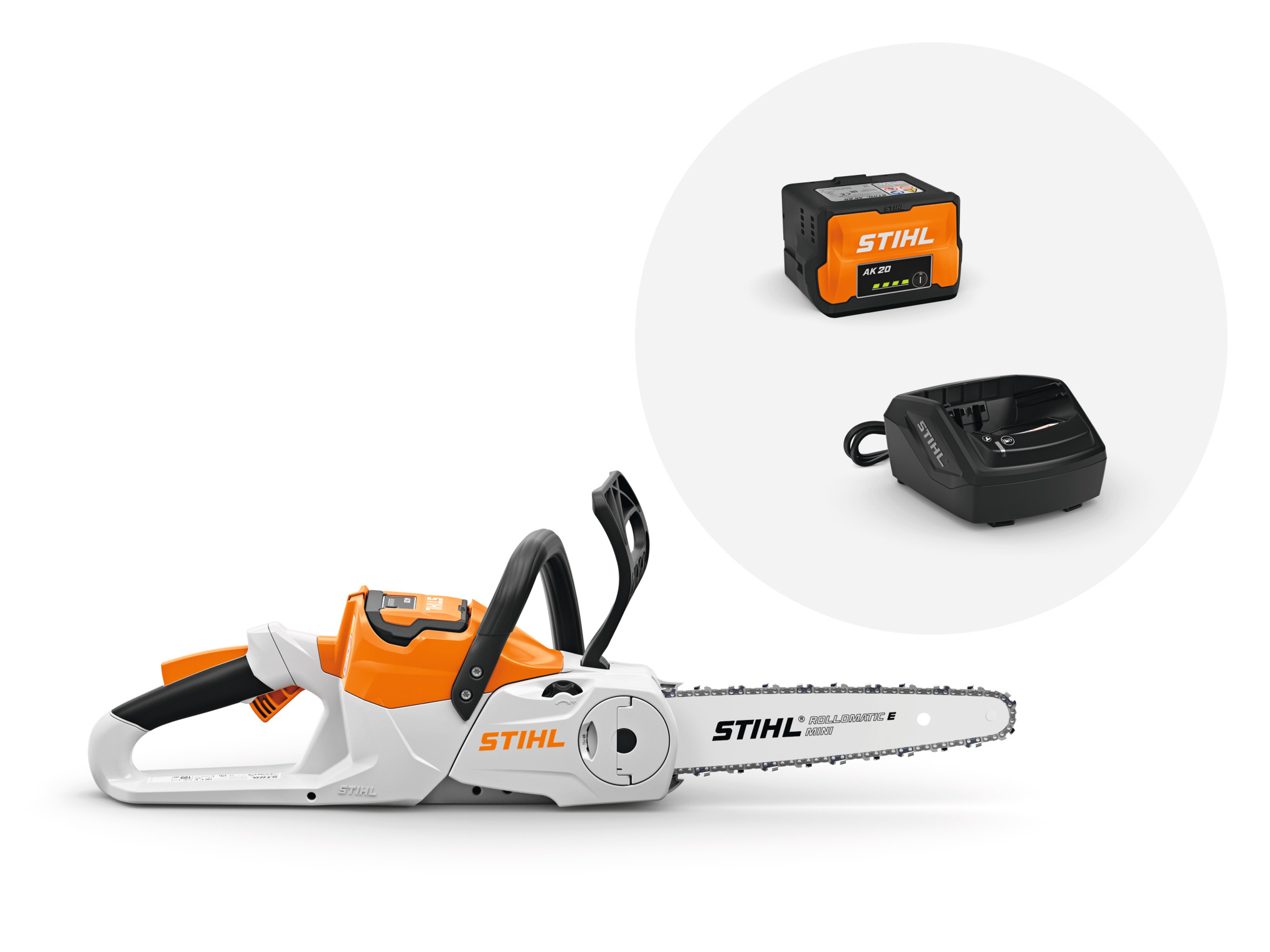 STIHL Akku-Kettensäge MSA 60 C-B mit Akku AK 20 und Ladegerät AL 101, Schienenlänge 30 cm