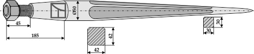 Zinken für Frontlader 1100 mm