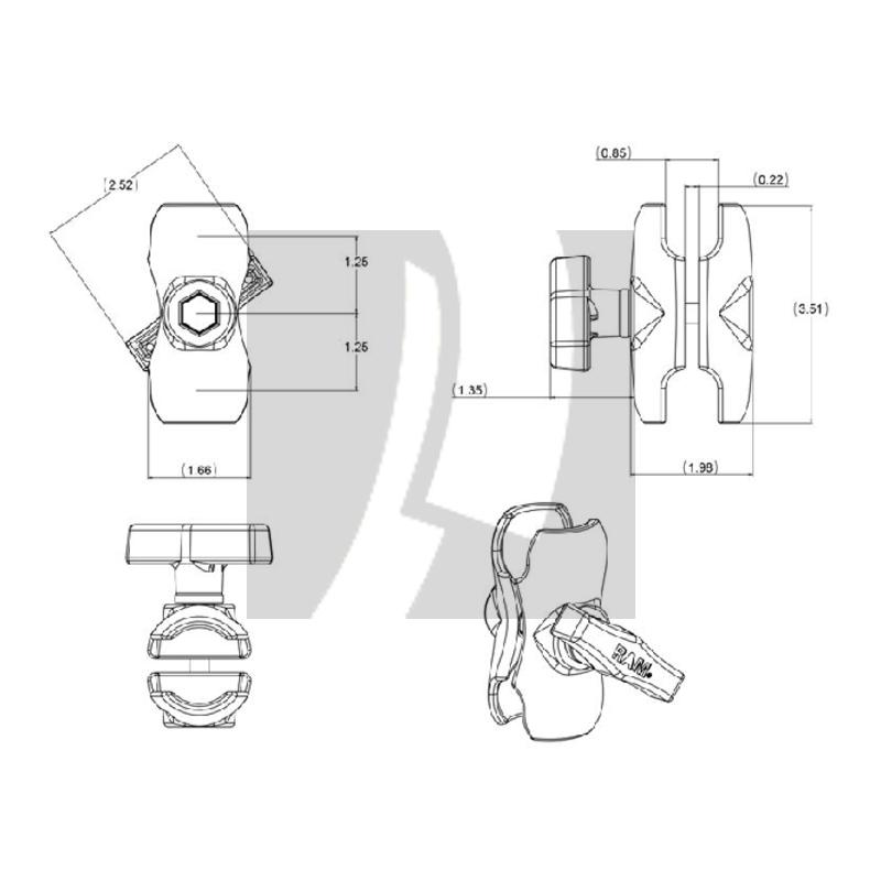 Socket Arm, kurz (C-System)