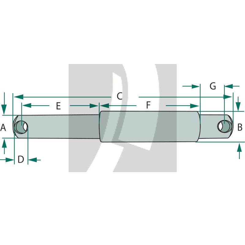 Oberlenker-Stufenbolzen 32 mm