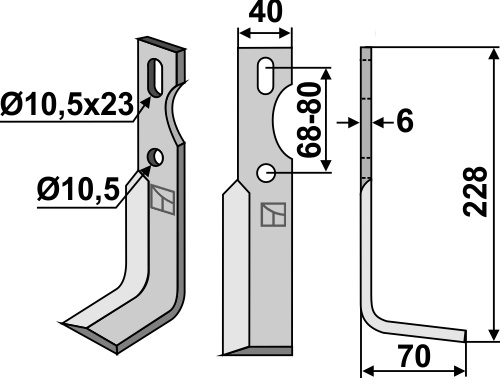 Universal Fräsmesser, rechts