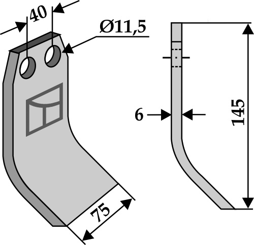 Schlegel 145x75 mm, passend für Ugeløse