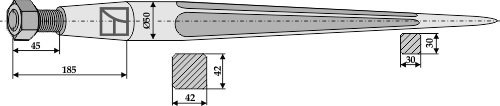 Zinken für Frontlader 980 mm