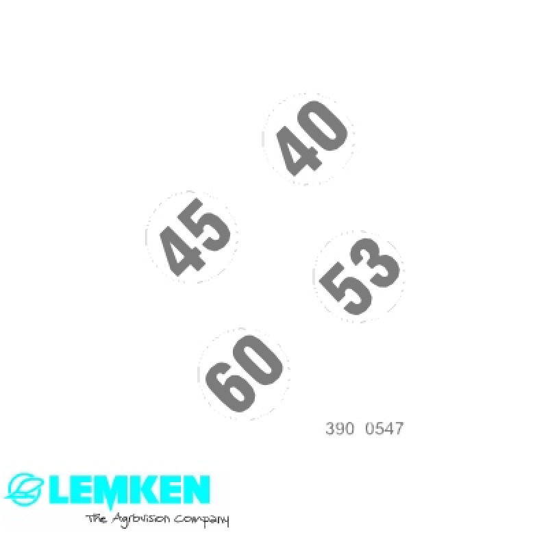 Aufkleber EurOpal 40-45-53-60 Li