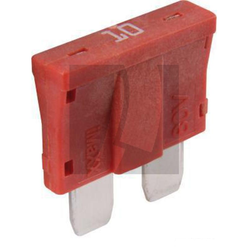 GRANIT Flachstecksicherung, Standard 80 V max. / 10 A | rot | VPE 10